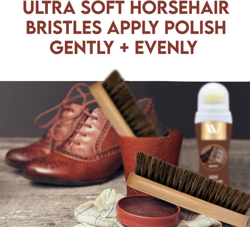 Horse Hair Shine Brush | WBM SHOE CARE
